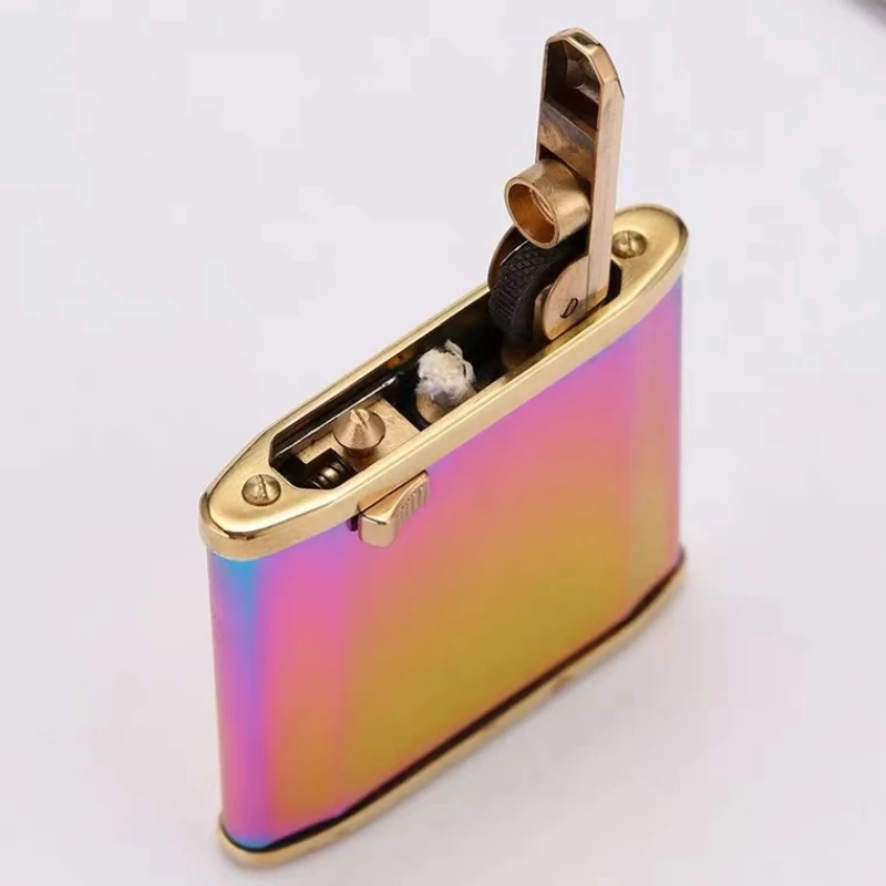 New Zorro Original Retro Copper Kerosene Lighter Gasoline One-click Fuel Lighter Special-shaped Men\'s Cigarette Accessories Gift