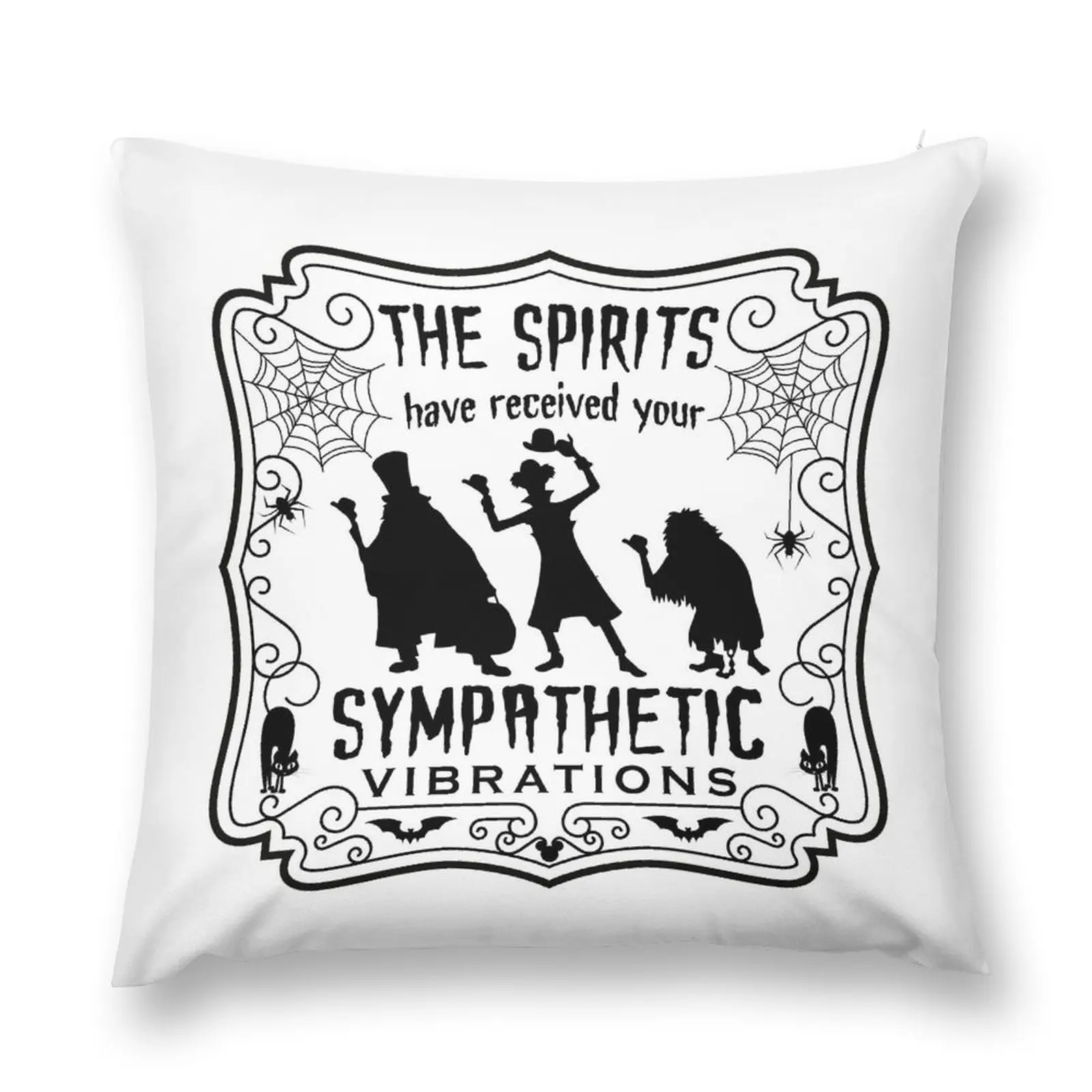 The Spirits Have Received Your Sympathetic Vibrations - Haunted Mansion design Throw Pillow Cushion Child