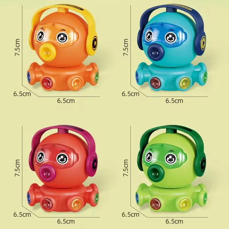 Brinquedo giratório brilhante do polvo dos desenhos animados, brinquedo interativo educacional da luz do polvo dos desenhos animados para crianças