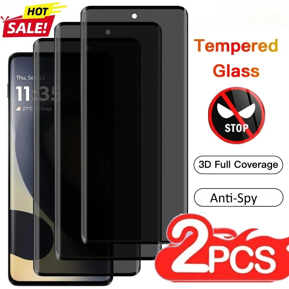 2 uds vidrio antiespía para Motorola Edge 60 50 Pro 5G Protector de pantalla de privacidad para Motorola Edge 50 60 Fusion 50 Edge 60Stylus Film