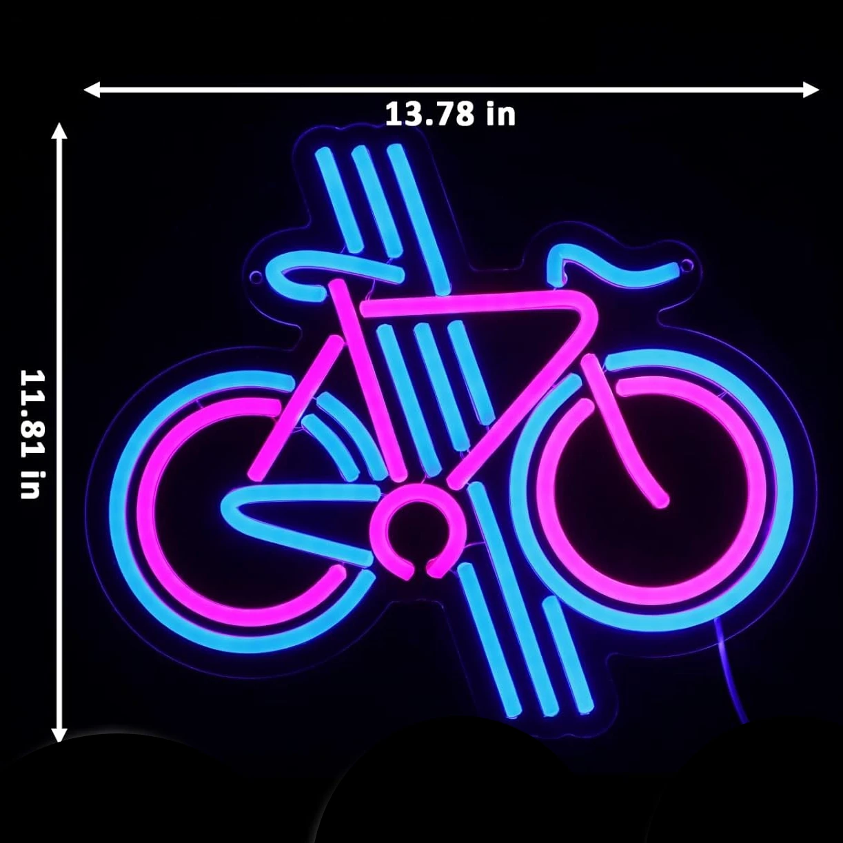 Insegna al neon per bici Luce al neon a LED per bicicletta dimmerabile per camera da letto Fitness Man Cave Bike Club Gym Shop Garage Sport Sala esercizi Decor