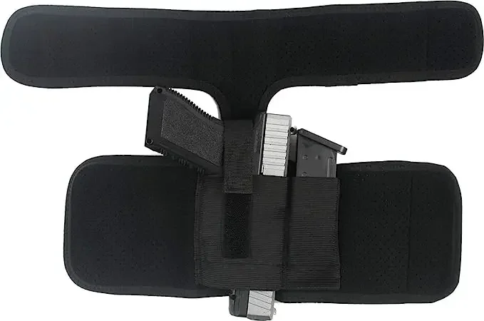 Ankle Holster for Concealed Carry Fits: SIG P365, Glock 43 26 19, Ruger LCP LC9, Springfield Hellcat XDS, M&P Shield 9mm . 380