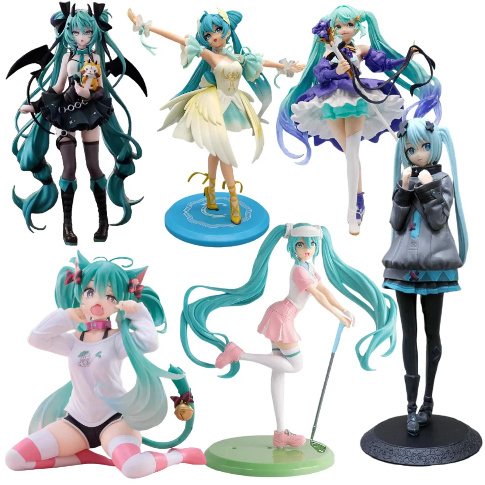 Image of Hatsune Miku Anime-Figur, Hatsune Miku Schreibtisch-Dekoration, Niedliche Mädchen-Hatsune-Actionfigur, Modellstatue, Sammlerstück, Spielzeug, Geschenk