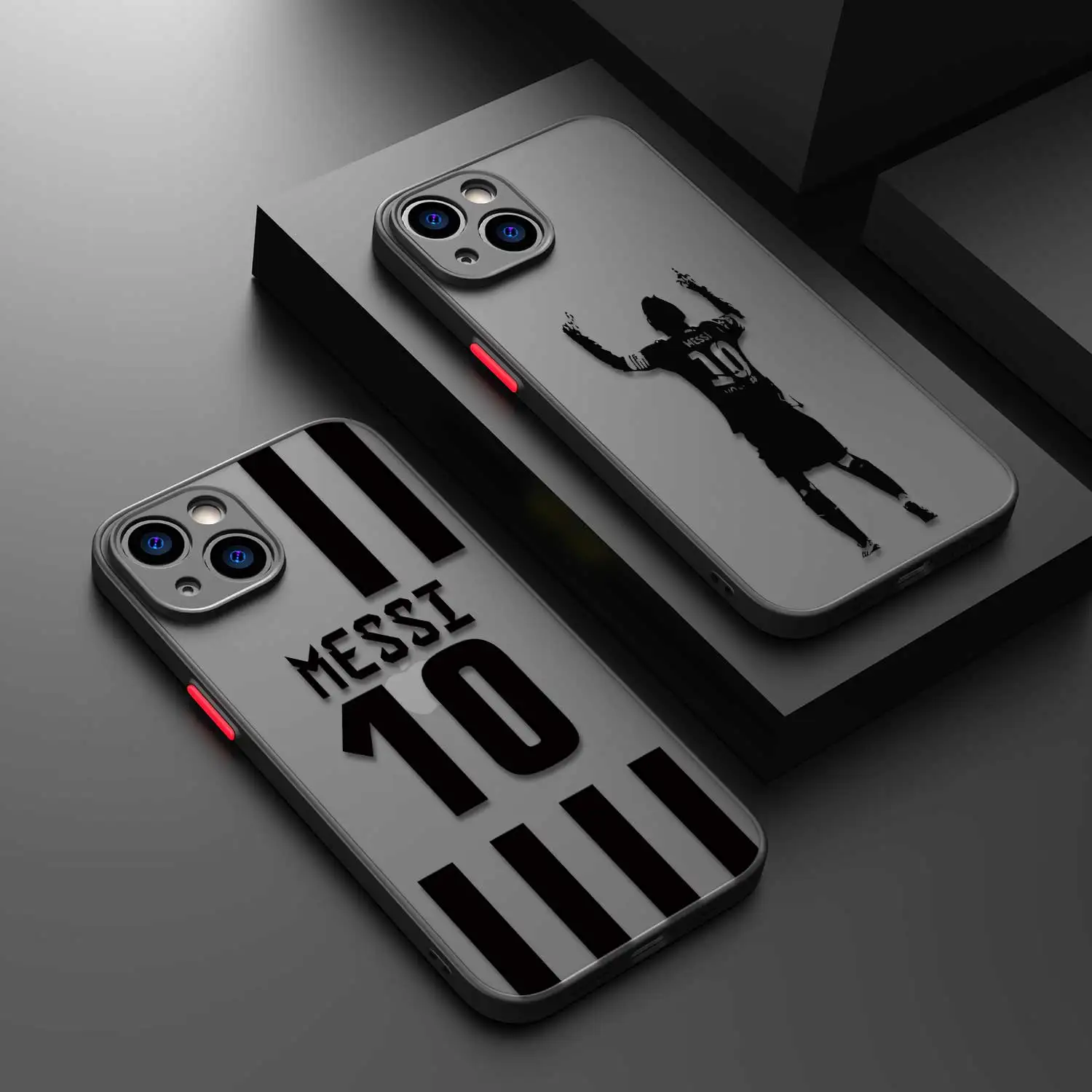 Argentina Football Superstar L-Messi-10 TPU Matte Phone Case For iPhone 15 11 14 13 12 Pro Max Mini X XR Xs 8 7 Plus 6 6S Cover