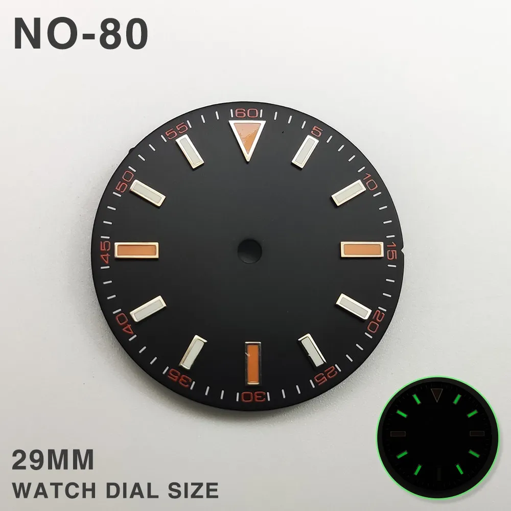 29mm Datejust Style Luminous Dial for DG2813 8215 8200 Movement, Stainless Steel Replacement Watch Dial