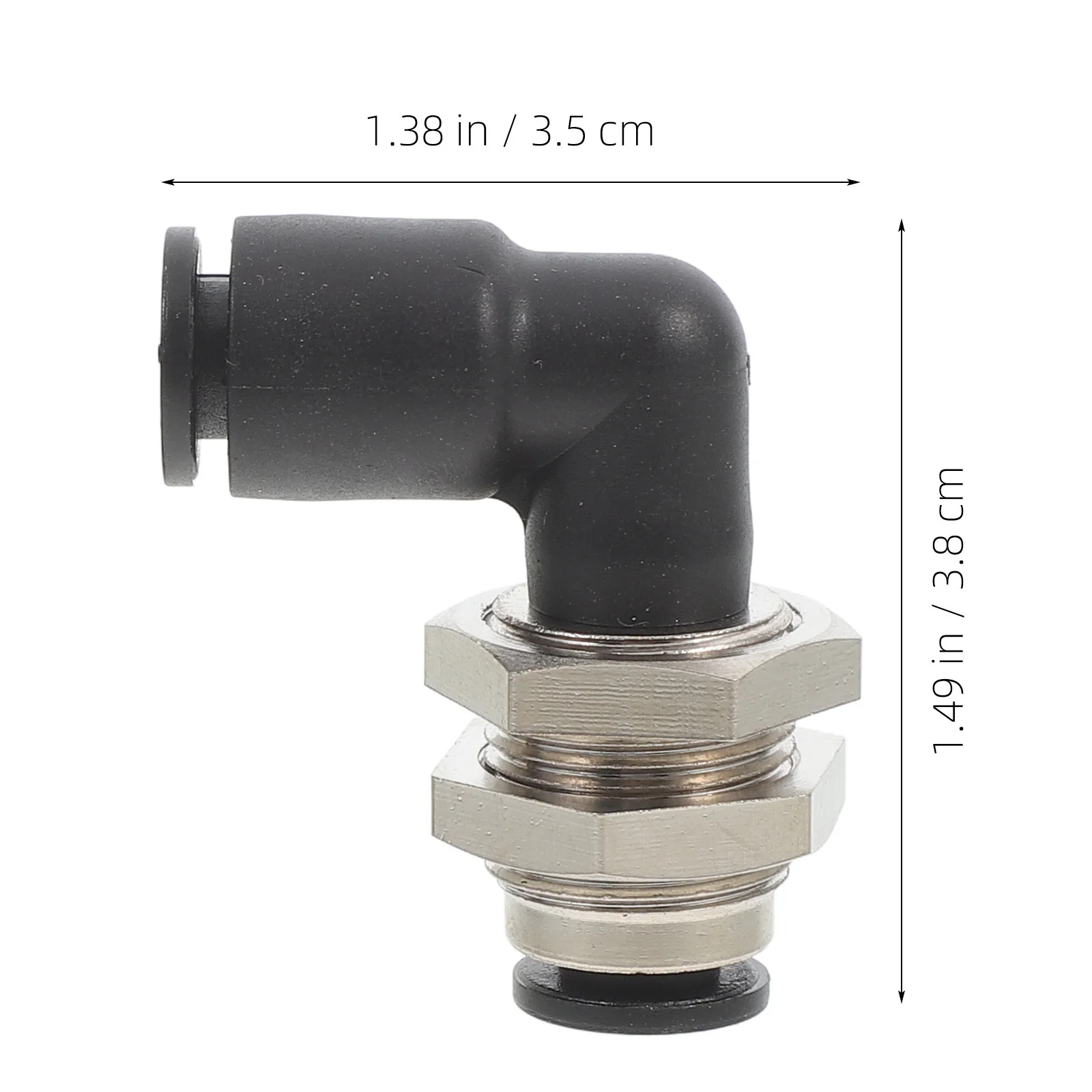 

2Pcs Air Pipe Elbow Fitting Connectors Sturdy Pipe Adapter Compact Design Easy Install Repair Kit for Air Pipes