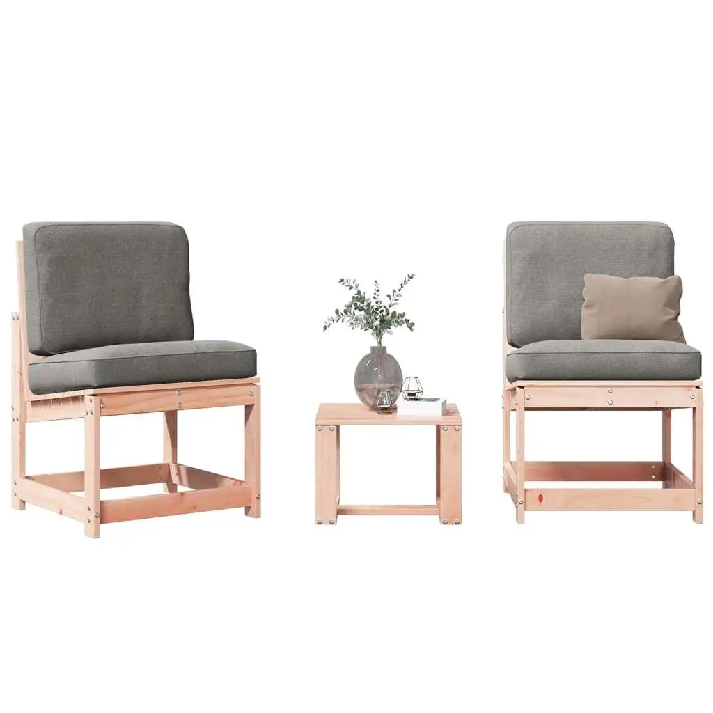 Muebles de exterior duraderos medianos del juego de salón de jardín de madera maciza natural de abeto Douglas