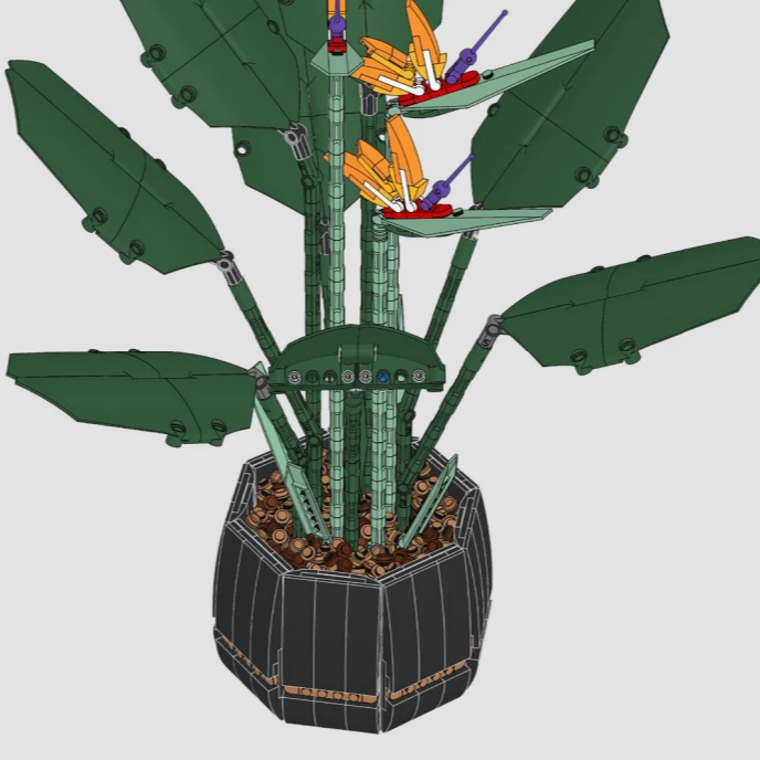 부케 장미 블록 세트 10289 스톤 브릭 장난감 어린이 DIY 선물 휴일 여자친구 선물