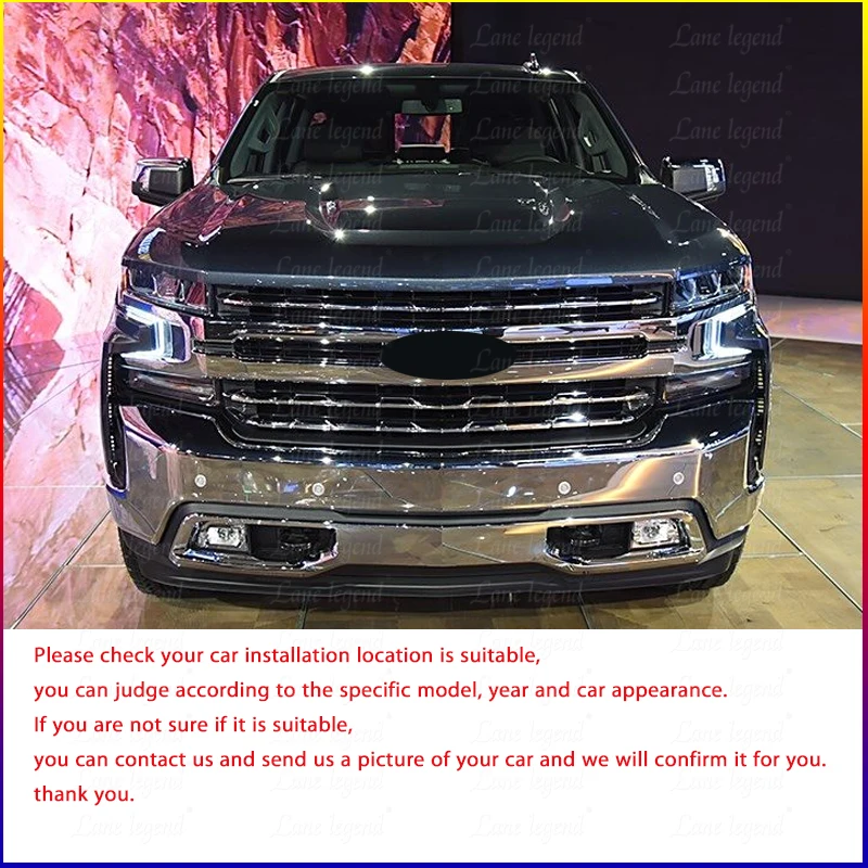 Parrilla de alta calidad para Chevrolet Silverado 2019 2020, fácil instalación, piezas de camioneta, parrillas de radiador delantero