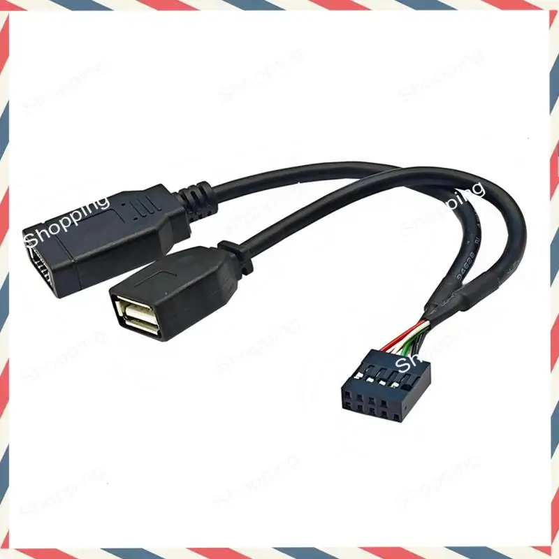 M20K USB 9PIN auf USB-A Stecker und TYPE-E KEY-A Kabel USB Front Panel Adapter Kabel USB 9PIN auf USB2.0 Typ-C Front Panel Kabel