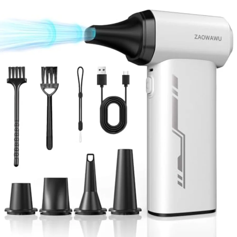 

Электрическая воздуходувка - 150000 об/мин, беспроводная, для чистки клавиатуры и ПК, заменяет аэрозольный баллончик, 3 режима работы