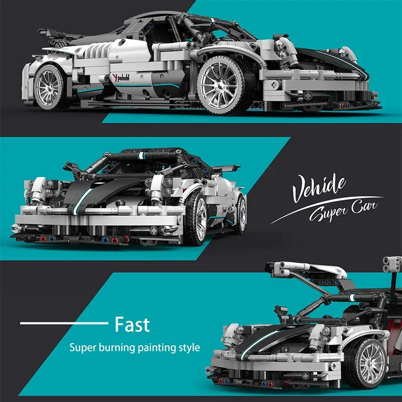 Technical 1:14 Sport Car Supercar Model Building Blocks High-Tech City GT Racing vehicle Bricks Toys For Kid Boy Christmas Gifts