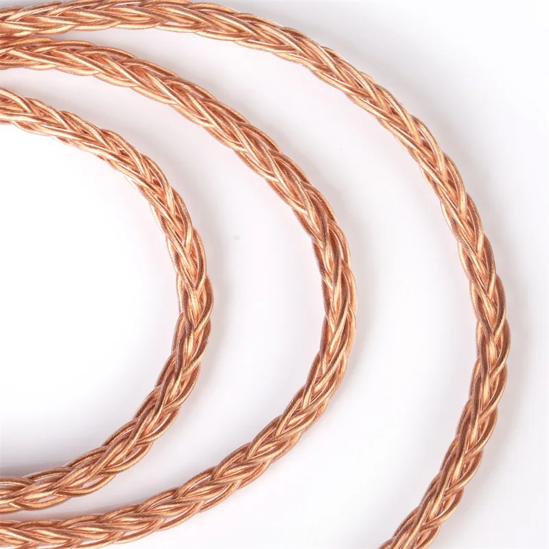 KBEAR Crystal-C 8Core 7N OCC Cable de auriculares mejorado adopting PVC 152 hebras Litz cables auriculares 2,5/3,5/4,4mm enchufe KBEAR Aurora