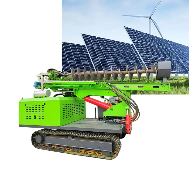 Photovoltaic Hydraulic Pile Driver Solar Pile Driver Machine Hot Sale New Hydraulic Screw Pile Driver Rig Mine Drilling Rig