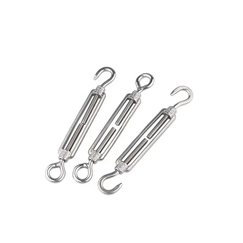 Corrosion Resistant 304 Stainless Steel Turnbuckle Easy Adjustment Tensioner for Guardrail and Rigging Applications