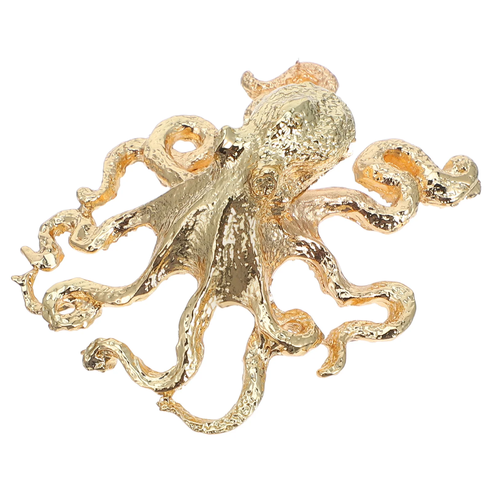 

Octopus Shaped Drawer Handles Marine Animals Cabinet Knobs Gold Metal Furniture Pulls Beach Ocean Theme Closet Hardware