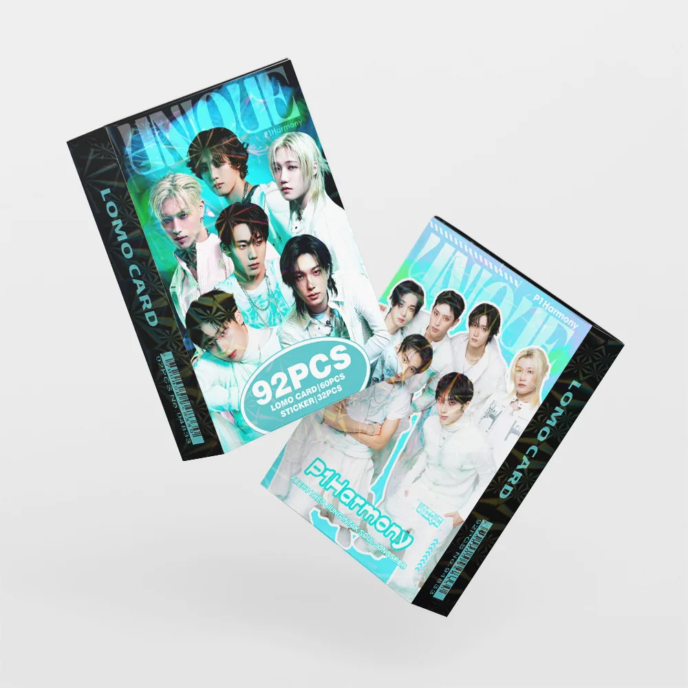 New Arrival P1Harmony 92Pcs/Set Unique Album Lomo Cards Stickers JONGSEOB INTAK KEEHO Fashion Photocard Decals Fans Collection