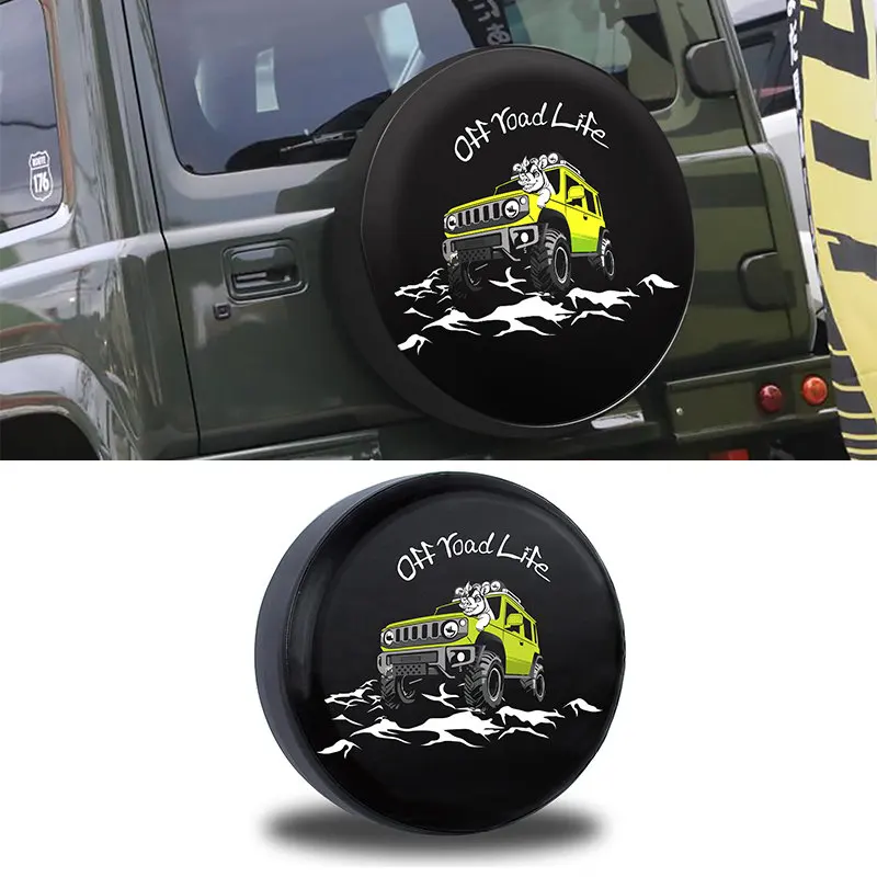 28 Inches Spare Tire Cover for Suzuki Jimny JB64 JB74 JB64W JB74W Back Wheel Cover Storage Bag Protector Jimny Tire Car-styling