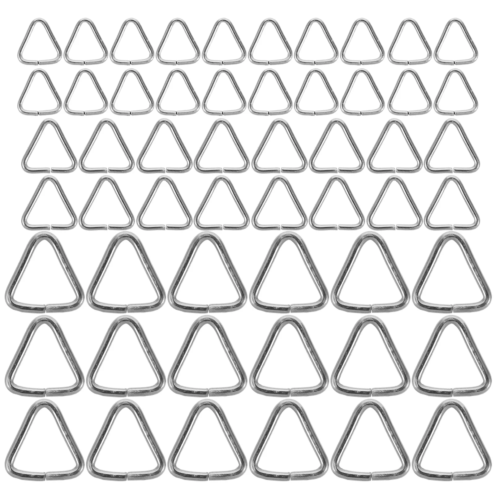 

240Pcs Stainless Steel Triangle Jump Rings Small Pinch Bails Connectors for Necklace Bracelet Jewelry Making Findings