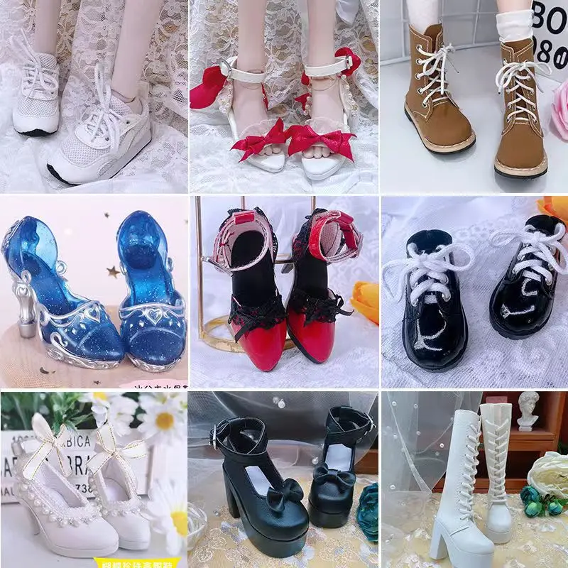 60CMBJD Doll Snow Boots Work Dress Boots Long Boots 1/3BJD Boots Sports Shoes Leather Handmade Doll Accessories Doll