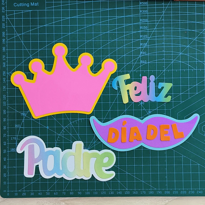 New Happy Father\'s Day metal cutting die mould scrapbook decoration embossed photo album decoration card making DIY handicrafts