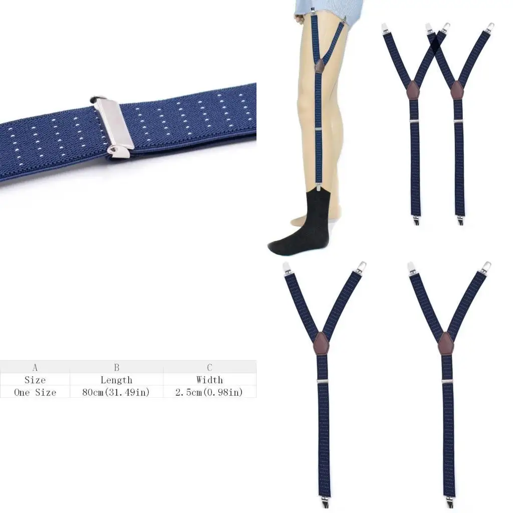 قميص رجالي R1WE يبقى حامل الحمالة قابل للتعديل حزام رباط مرن جورب غير قابل للانزلاق #1