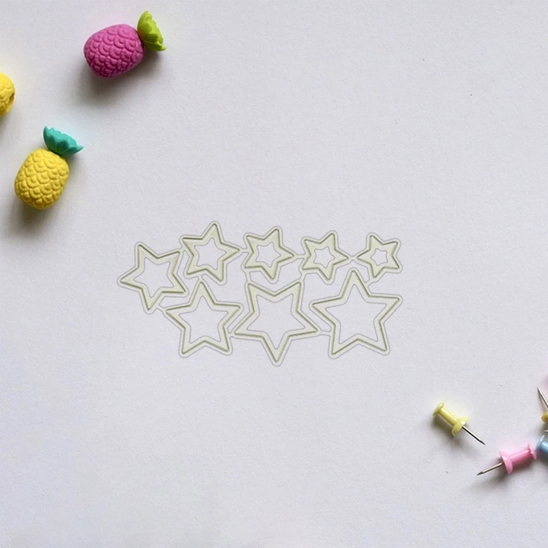 Sterren metalen stansmessen stencil scrapbooking diy album stempel papieren kaart