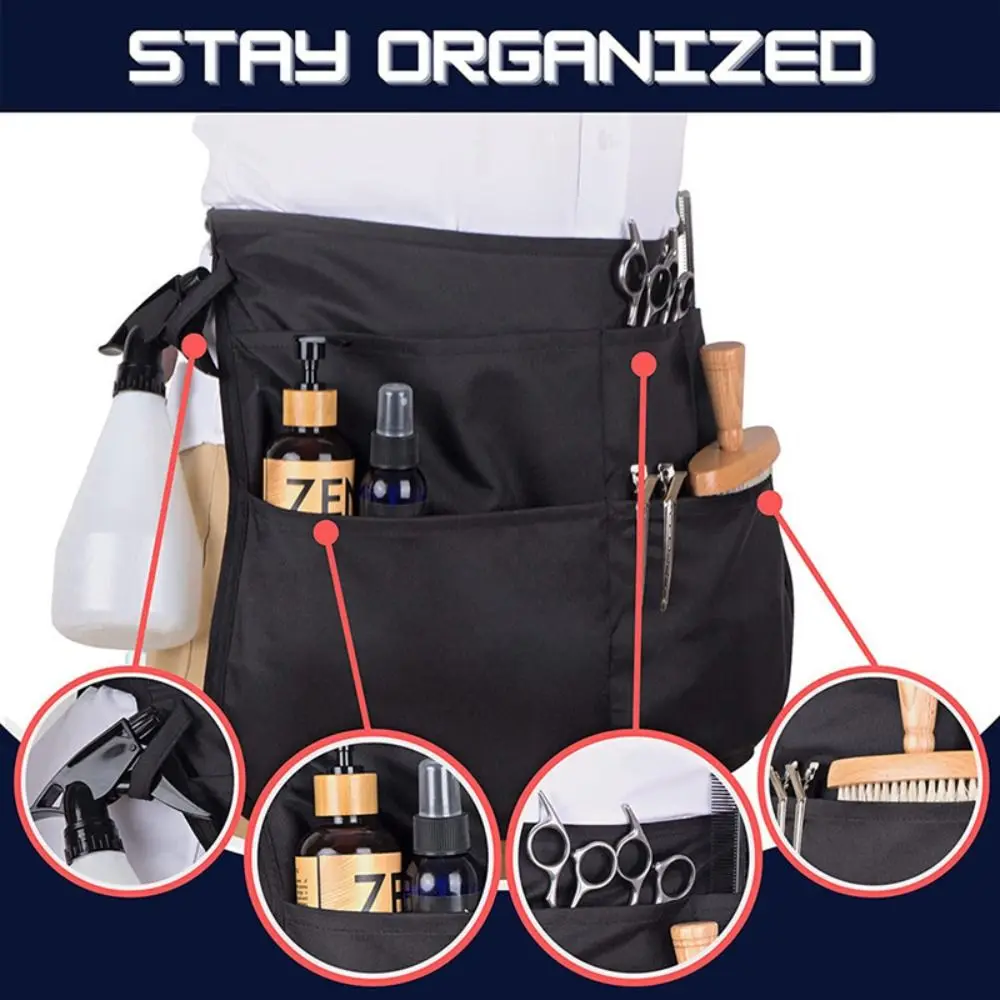 

Portable Multiple Pockets Half Waist Work Apron Multi-function Adjustable Garden Tool Belt Cleaning Organizer Tool Storage Apron