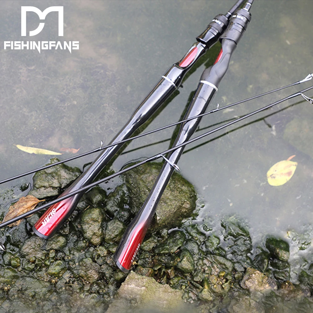 FISHINGFANS ORCA 7' 8' Medium Power Carbon Light Taper Handle Bass Sea Freshwater 5-20g 6-12lb Fishing Rod
