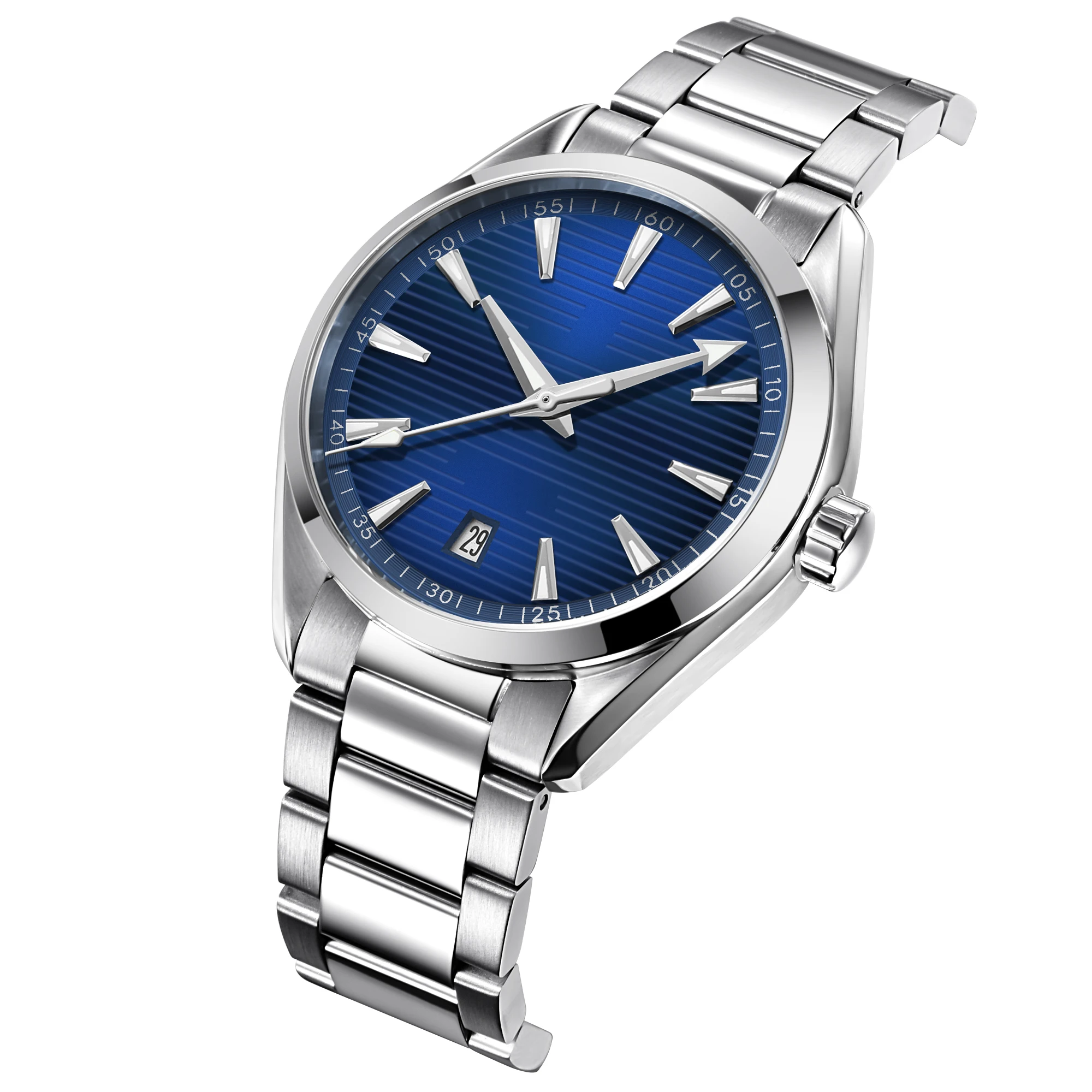 Benutzerdefiniertes Logo DIY 41mm NH35 Uhrwerk Herrenuhr Wasserdicht Hochwertige Luxus-Saphirglas Herrenuhr RELOJ FOR YOU – Detail 5