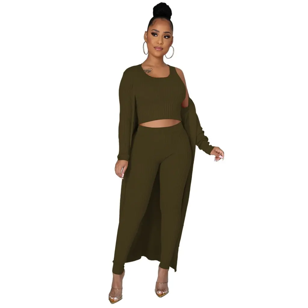 

Women's High-Elastic Three-Piece Suit K10080 European American Fashion Sexy Tight Nightclub Clothing