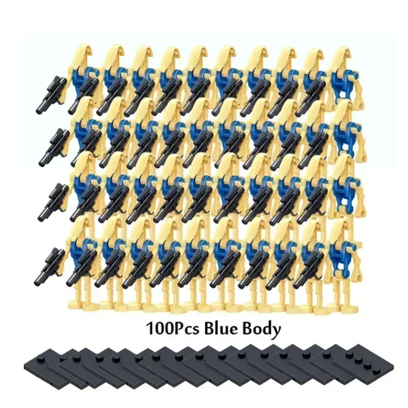 100 Pieces / Lot Hot Sale Battle Droid K2-SO Combat Robot Bricks Set Model Building Blocks Model  Assembly for Gift Toy view 3