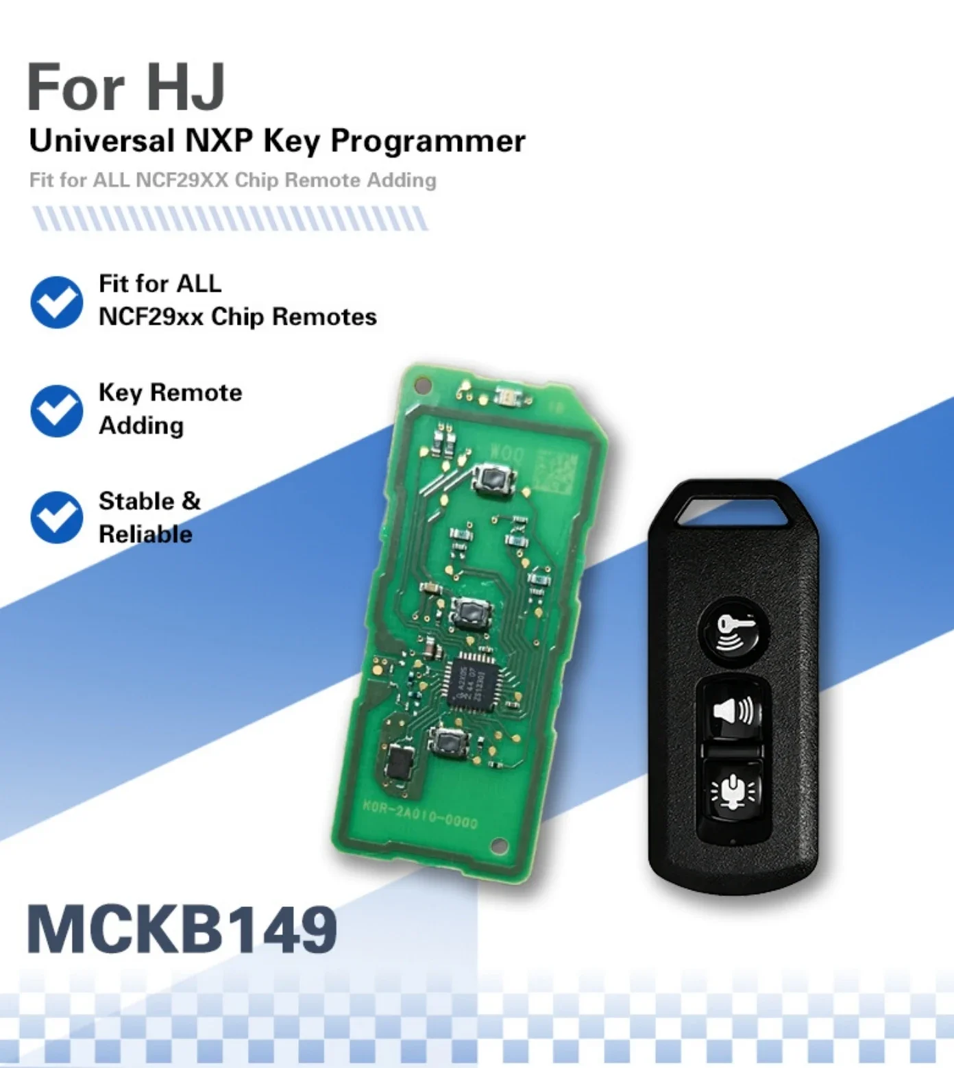 KiTi For NXP Killer MCKB0140-149 Adapter Base for Renault Smart Key Clone Programmiz for HON TOY PEU REN GEE AITO M7 Fiat HJ