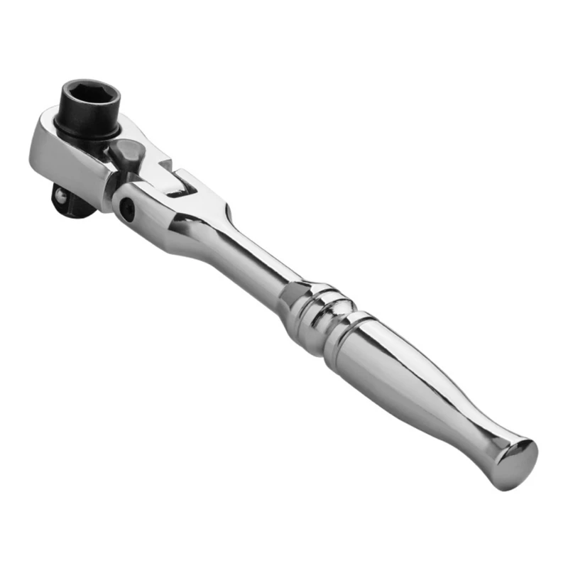 

Flexible Head Mini Ratchet 1/4" Vanadium Professional Hand Ratchet Wrench