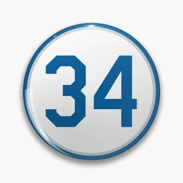 فرناندو فالينزويلا 34 جيرسي عدد لينة زر دبوس مجوهرات طوق الكرتون موضة هدية لطيف مضحك شارة معدنية ملابس النساء