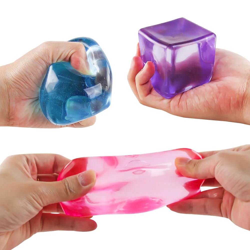 Squishy Maltose Snow Ice Cube for Adults Anxiety Relief Funny Stress Calming Toys