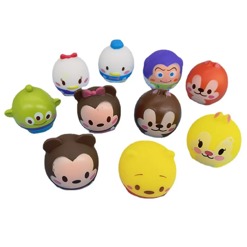 10pcs/set Disney Tsum Tsum Cute Donald Mickey Winnie Buzz lightyear Aliens Cartoon Pile Up Toys For Children Birthday Xmas Gifts