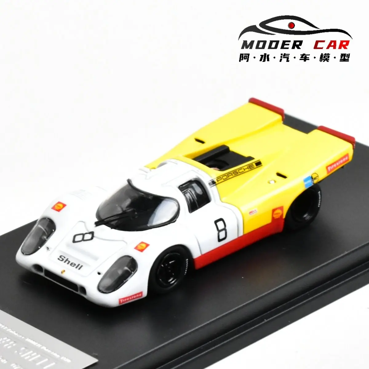 Modelo de Carro Diecast Finclasscially FY 1:64 RWB 917K