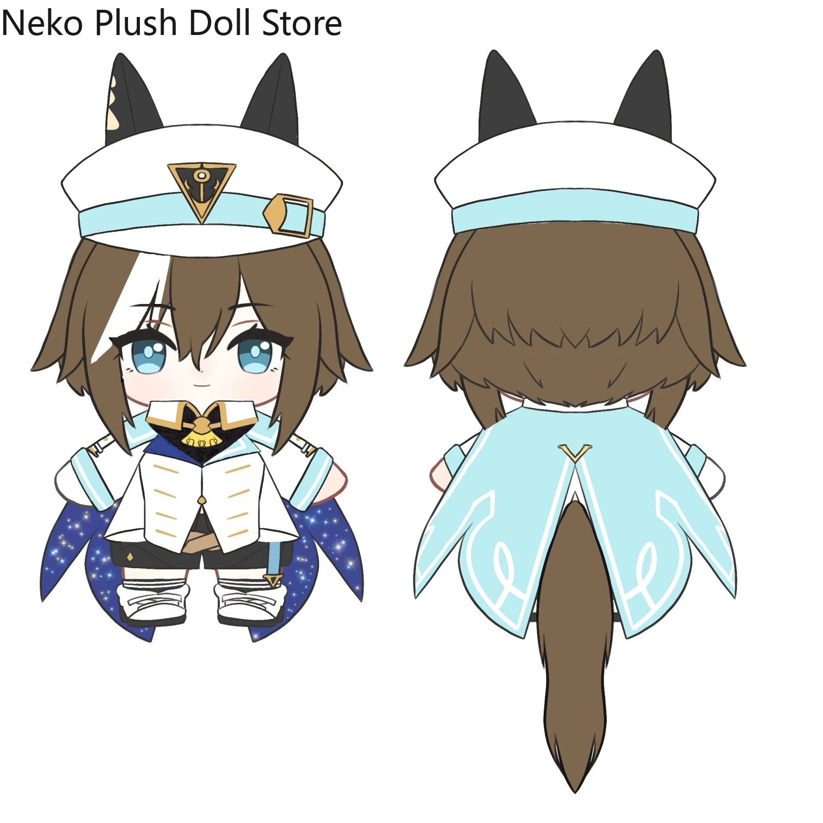 

Pretty Derby Cheval Grand Game 20 см стоячая поза мягкая плюшевая кукла тело косплей мультфильм одеваются игрушки фигурки куклы