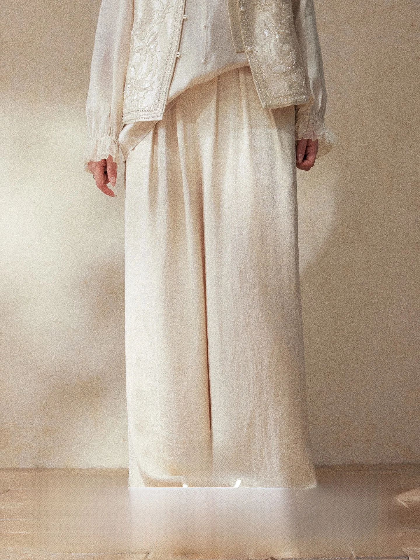 

High Waist Wide Leg Casual Pants Ladies plus Size Raseel Bla Label Hemp Casual Trousers Spring Season Chinese Production