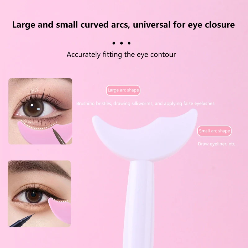 Makeup Mascara Shield Guard Eye Lash Mascara Applicator Comb Eyelash Curling Makeup Brush Curler Eye Makeup Stencils Double Head