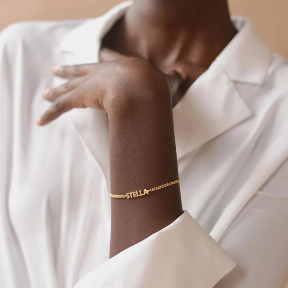 سوار اسم مخصص، مجوهرات اسم شخصي، قلادة شخصية، هدية شخصية، هدية عيد الحب