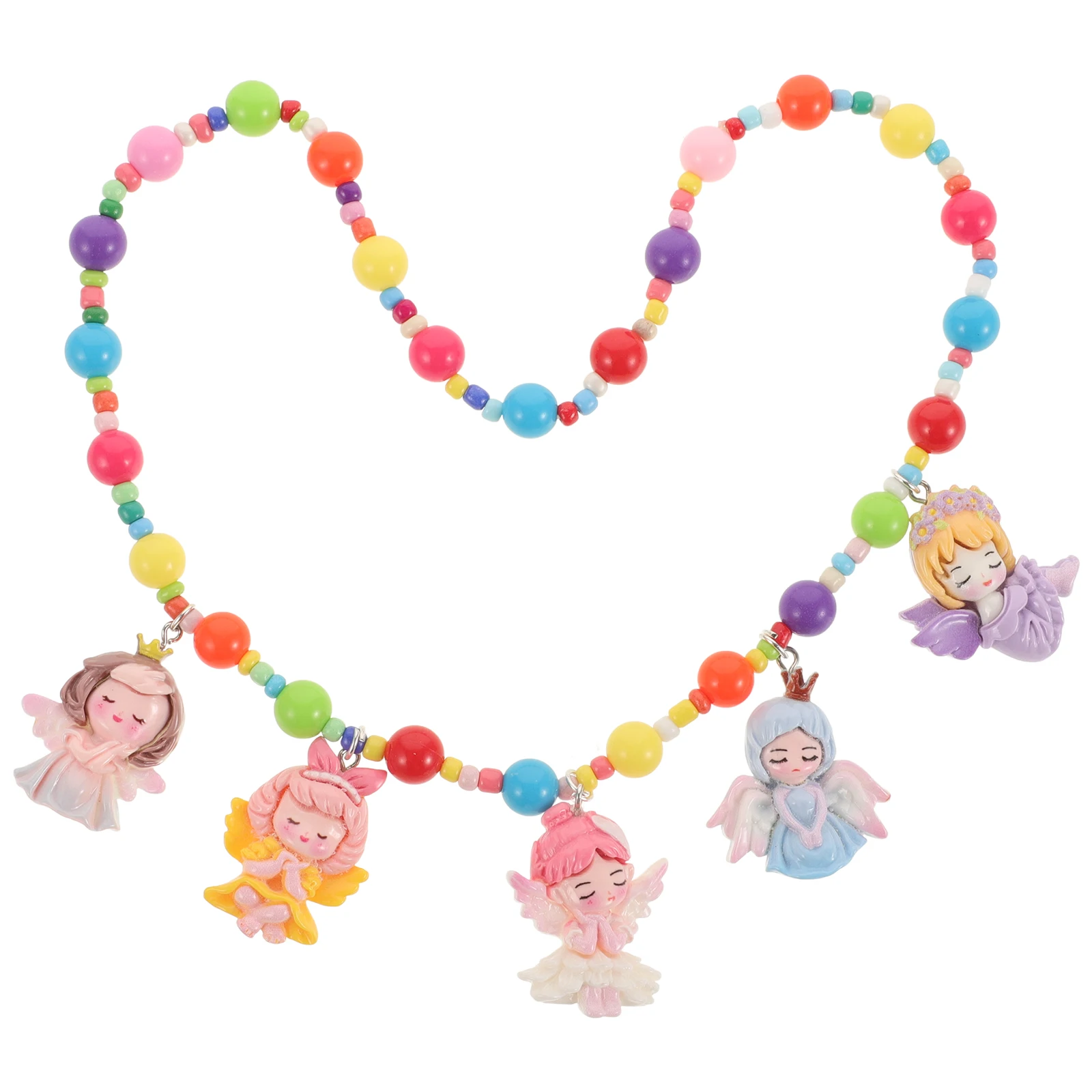 

Cartoon Necklace Jewelry Cute Baby Necklace Beaded Necklaces Colorful Children Accessories Toddler Holiday