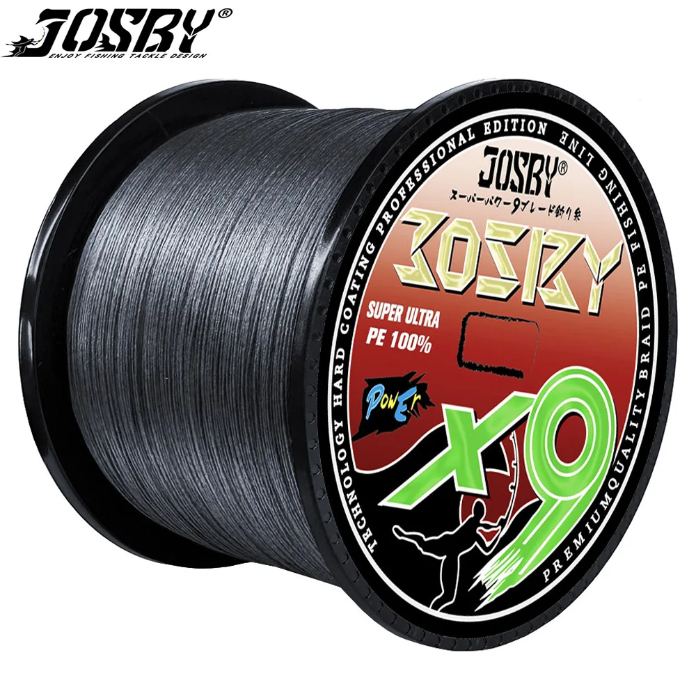 

JOSBY 9 Strand Braided Fishing Line 300M 500M 1000M Japanese Multifilament Pe Wire For Saltwater Durable Woven Thread Tackle