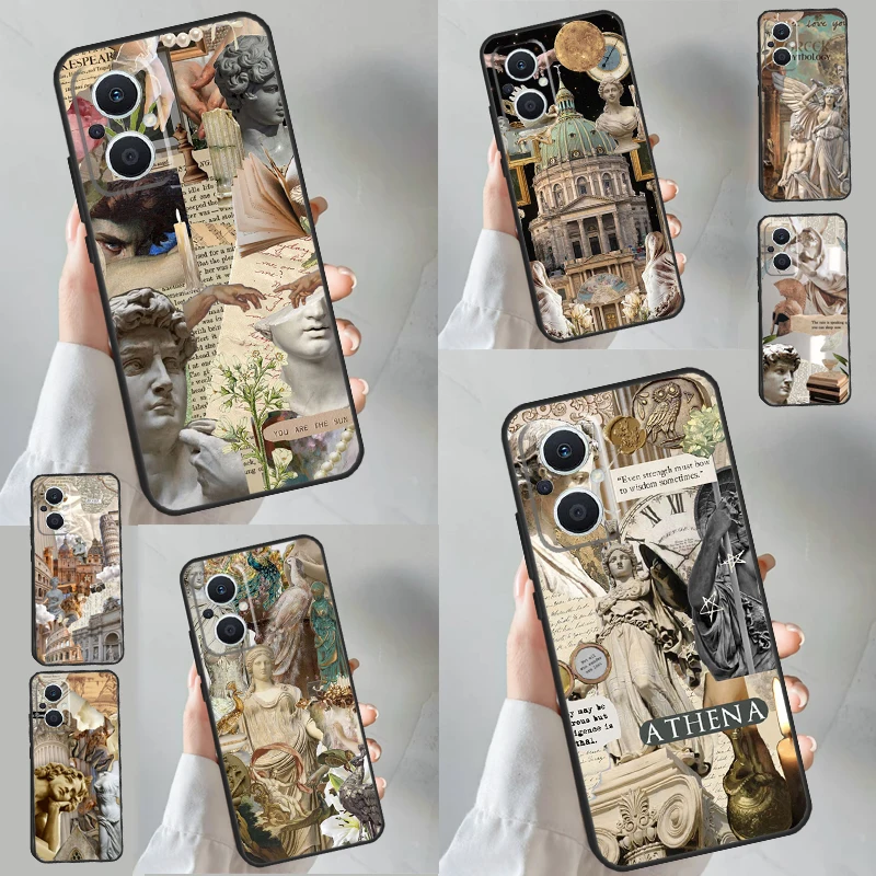 Greek mythology digital Case For OPPO Reno 8 7 Lite 6 5 4 3 8T 2Z 4Z 5Z Find X5 X3 X2 Lite Neo X6 Pro Back Cover