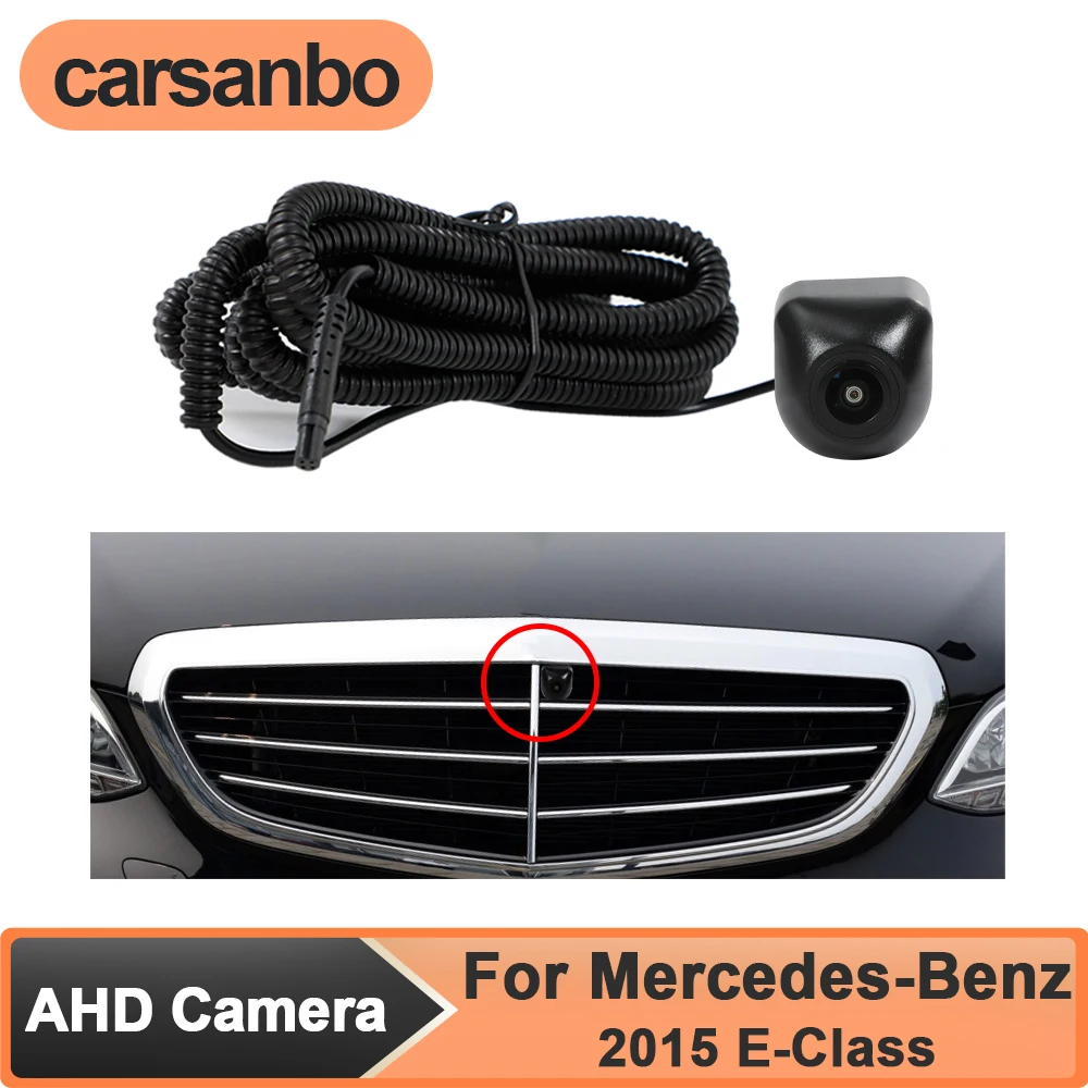 

Carsanbo Wide Angle 150° AHD 1080P Front View Car Camera for Mercedes Benz 2015 E-Class Night Vision Fisheye Lens Waterproof