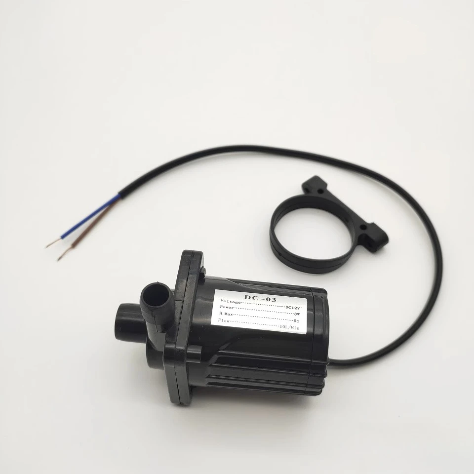 DC Water Pump 18W Brushless  DC-03 12V , Solar Submersible Pump, 3-5m Lift for Aquarium Garden Fountain