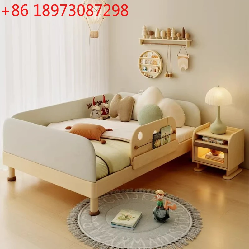 

Напольная кровать Монтессори из массива дерева с защитными бортиками для мальчиков и девочек, татами, новая, оригинальная