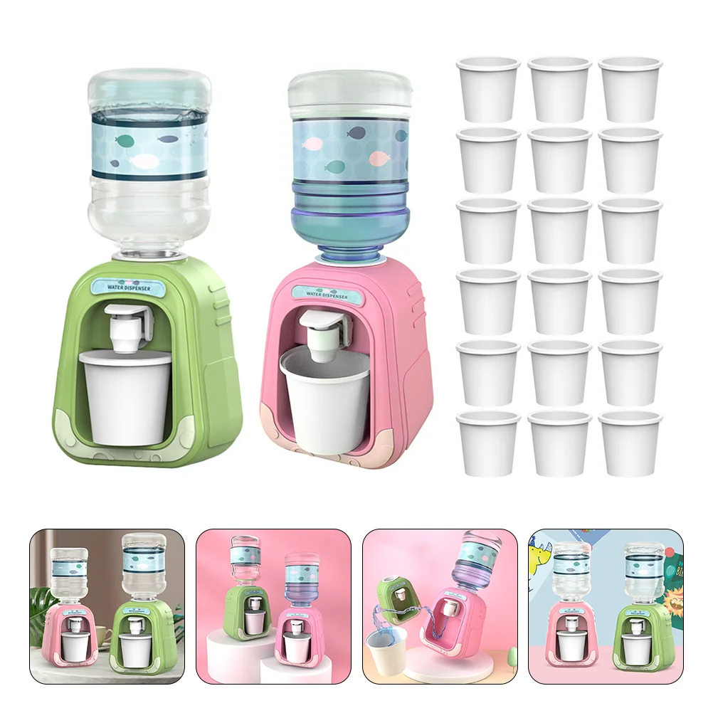 Girls Toys Mini Water Dispenser Kids Gift Pretend 19X8X8CM Drinking Fountain Home Appliance Child