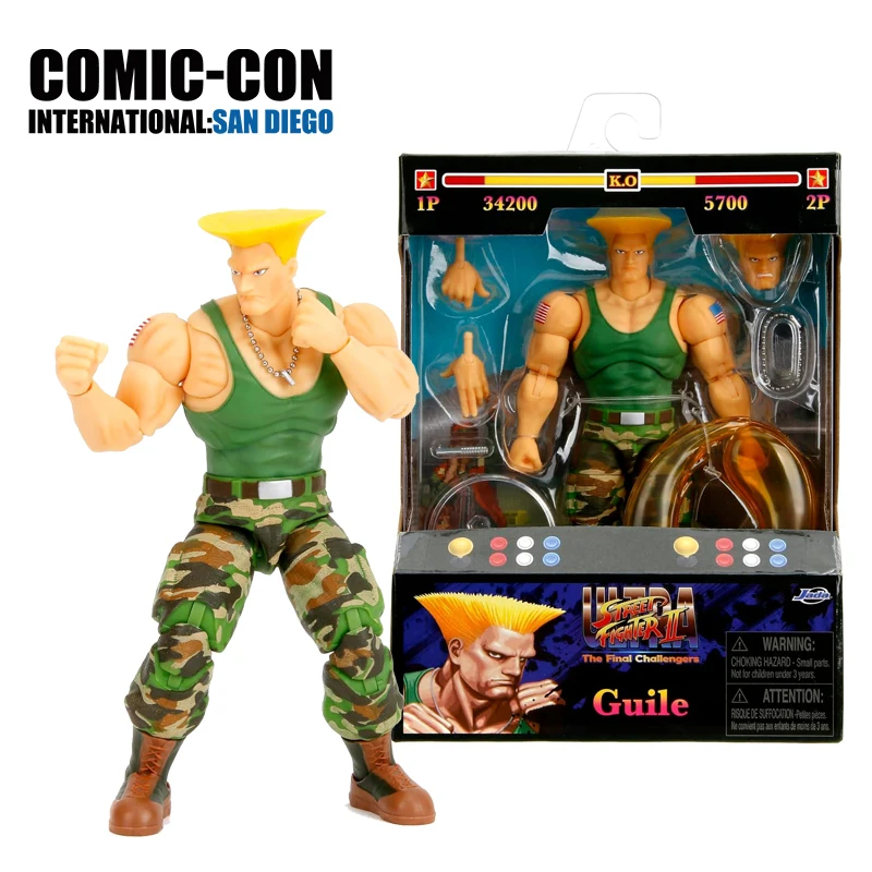 

Jada toys Guile Action Figure Street Fighter 2: The Final Challengers Action Figure Model Doll